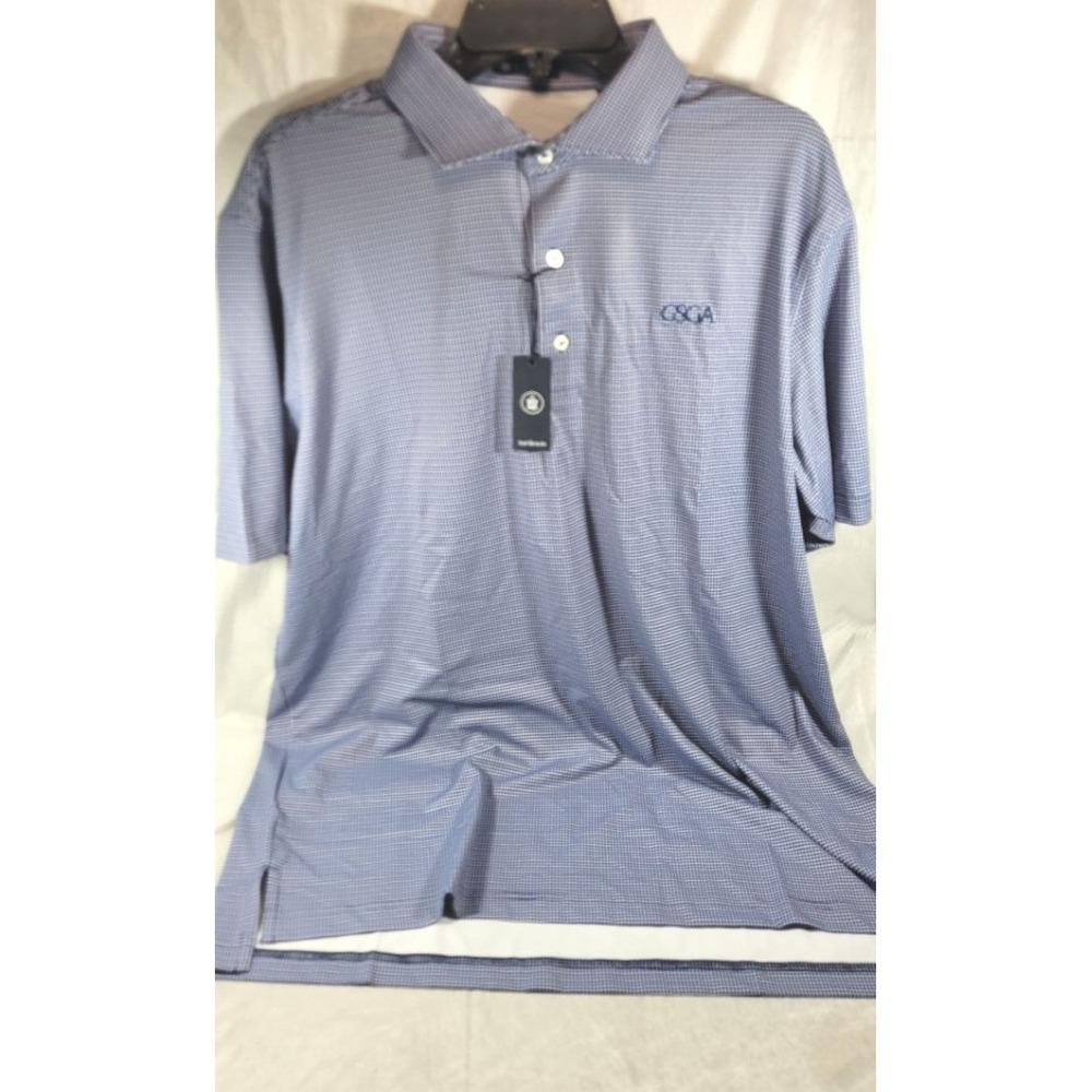 Turtleson Men's Cory Performance Polo GSGA Georgia State Golf Blue L - $120